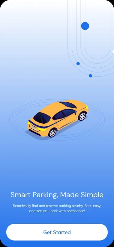 Driver app onboarding: Smart Parking, Made Simple.