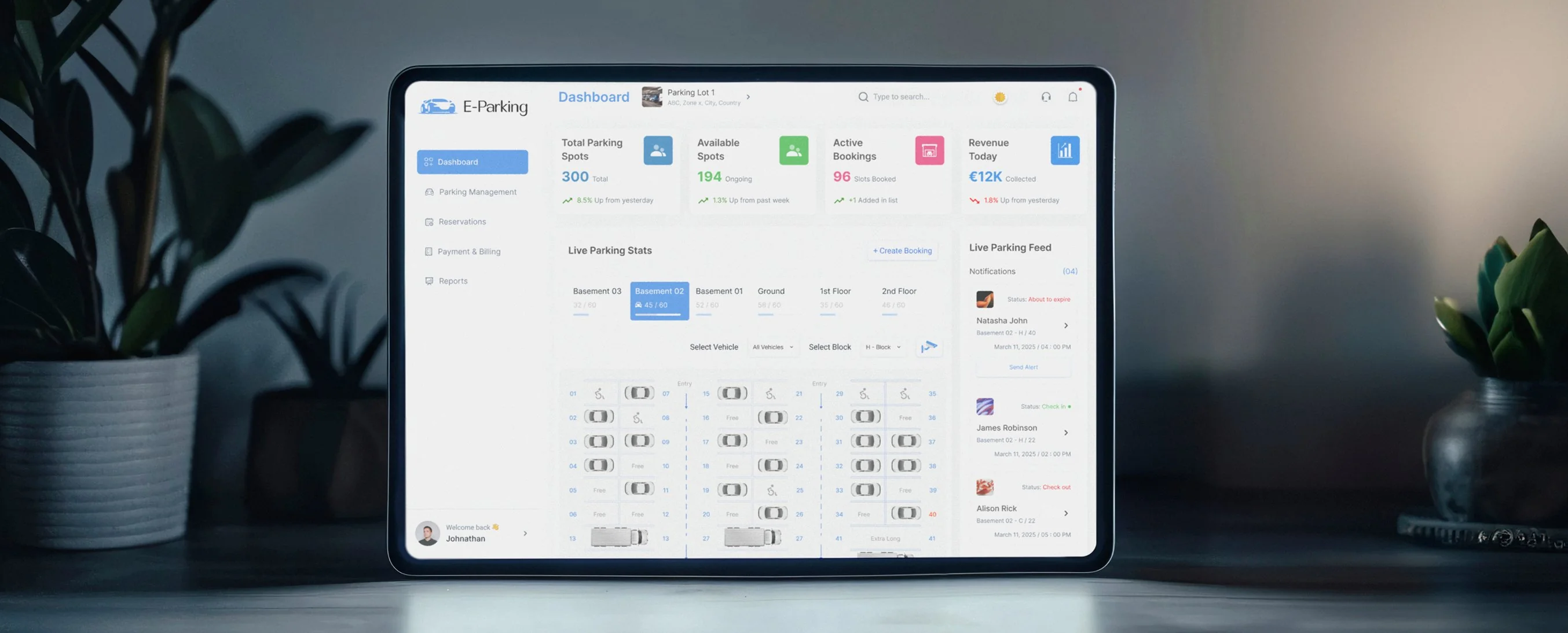 Smart Parking — AI vision parking management system